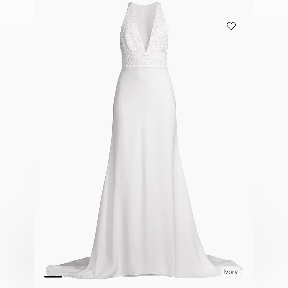 Elegant White Sleeveless Dress Size 2